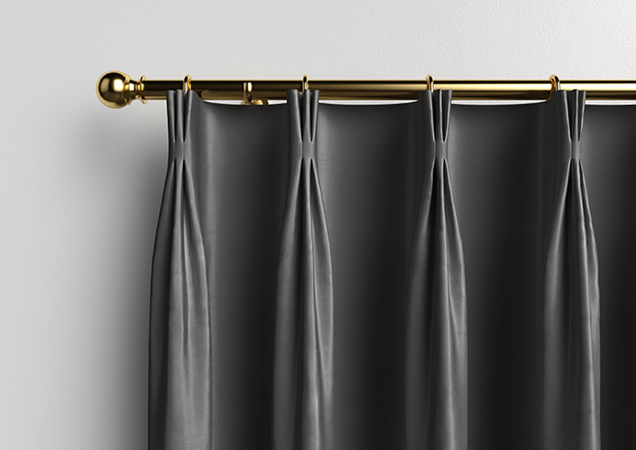 Akoya Faux Silk, Lustre Slate Grey - Made to Measure Curtains - Image 11